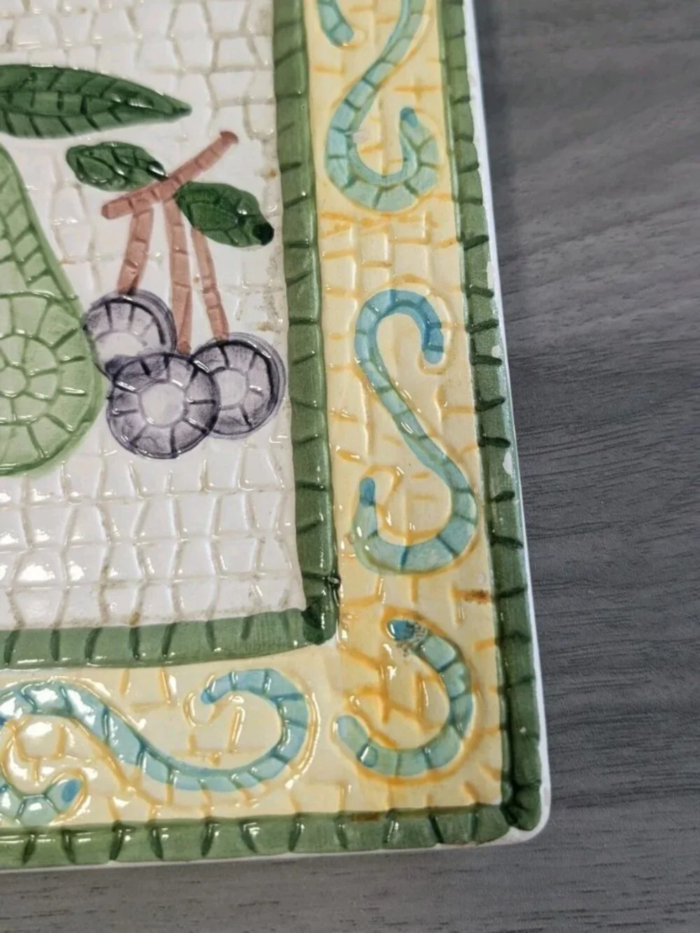 Vintage Tile Mosaic Trivet 6.5